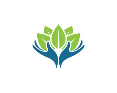 Yeşil ağaç yaprağı ekoloji doğa elementi vektörü logoları