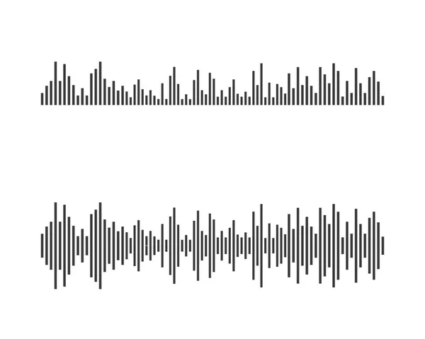 Modèle Conception Illustration Icône Vectorielle Ondes Sonores — Image vectorielle