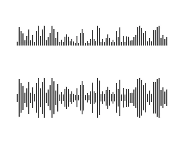 Modèle Conception Illustration Icône Vectorielle Ondes Sonores — Image vectorielle