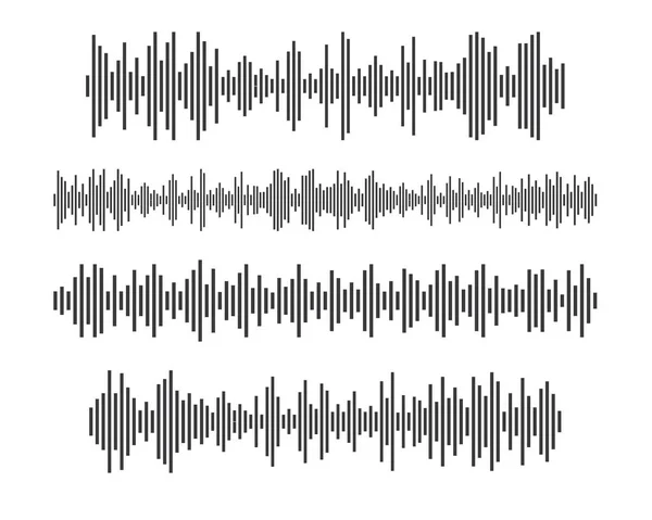 Modèle Conception Illustration Icône Vectorielle Ondes Sonores — Image vectorielle