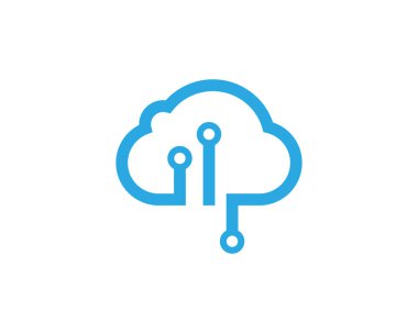 Circuit Logo Şablonu vektör resimleme simgesi tasarımı