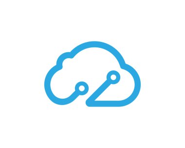 Circuit Logo Şablonu vektör resimleme simgesi tasarımı