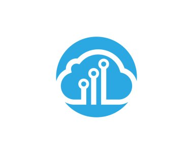 Circuit Logo Şablonu vektör resimleme simgesi tasarımı