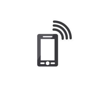 Kablosuz Logo şablonu vektör simge illüstrasyon tasarımı