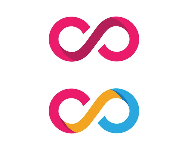 Infinity Design Vector Pictogram Illustratie Logo Template Ontwerp — Stockvector