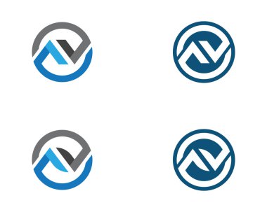 Bir Harf Logo Şablonu vektör illüstrasyon tasarımı