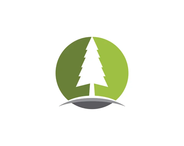 Дизайн Векторных Иконок Логотипа Кедрового Дерева — стоковый вектор