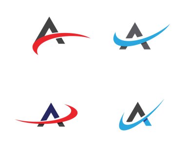 Bir Harf Logosu İş Şablonu Vektör tasarımı