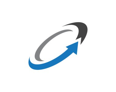 Ok vektör illüstrasyon simgesi Logo Şablonu tasarımı
