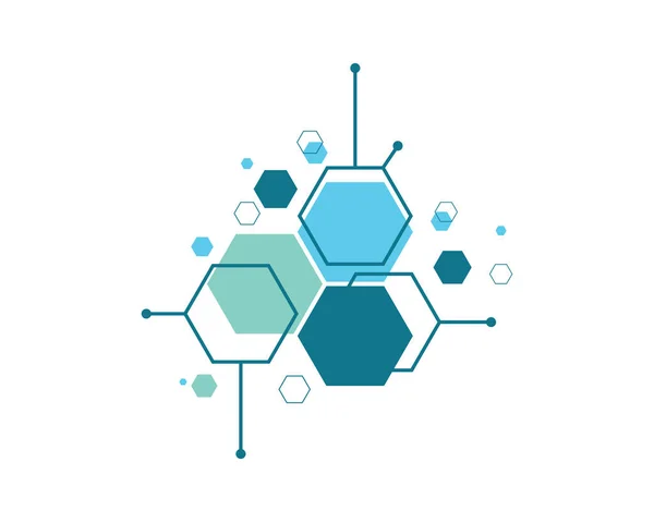 Abstracte Medische Achtergrond Stof Moleculen Ontwerp — Stockvector