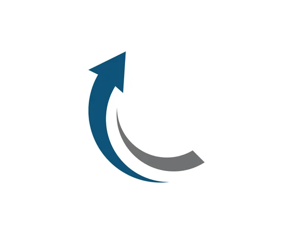 Nyíl Vektor Illusztráció Ikon Logo Template Design — Stock Vector