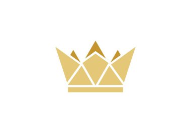 Crown Logo Şablonu vektör çizimi