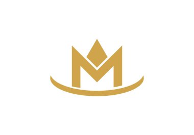 Crown Logo Şablonu vektör çizimi