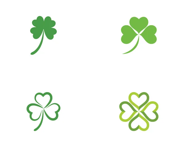 緑のクローバー リーフ ロゴのテンプレート デザイン ベクトル — ストックベクタ