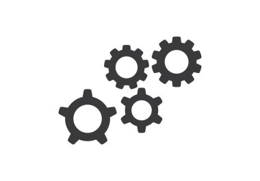 Gear Logo Şablonu vektör çizimi tasarımı