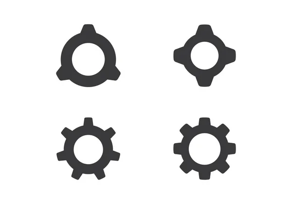 Дизайн Векторных Иконок Логотипа Gear — стоковый вектор