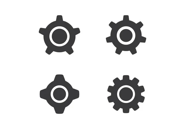 Gear Logo Template Vector Pictogram Illustratie Ontwerp — Stockvector