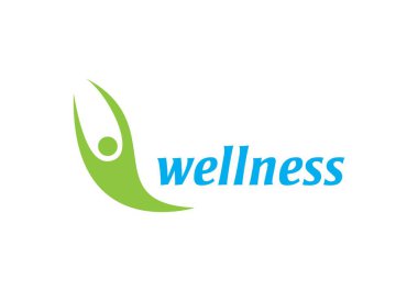 Sağlıklı Yaşam Logosu vektör ikonu çizimi tasarımı