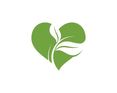 Yeşil ağaç yaprağı ekoloji doğa elementi vektörü logoları