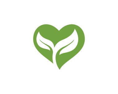 Yeşil ağaç yaprağı ekoloji doğa elementi vektörü logoları