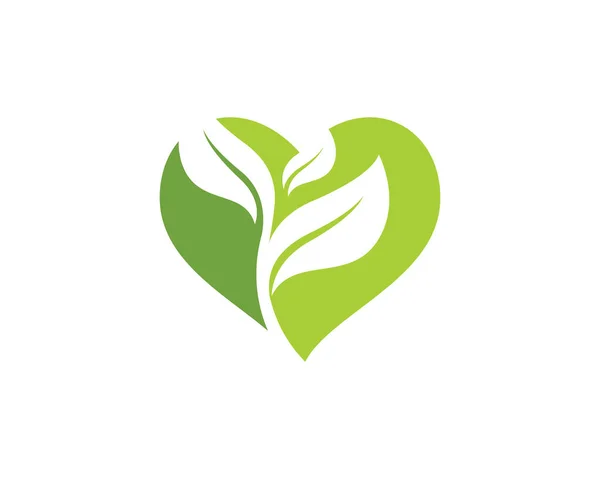 绿树叶生态自然要素向量标识 — 图库矢量图片