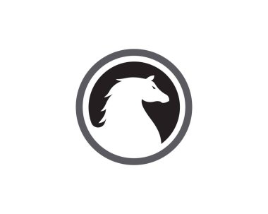 At Logosu Şablonu Vektör resimleme tasarımı