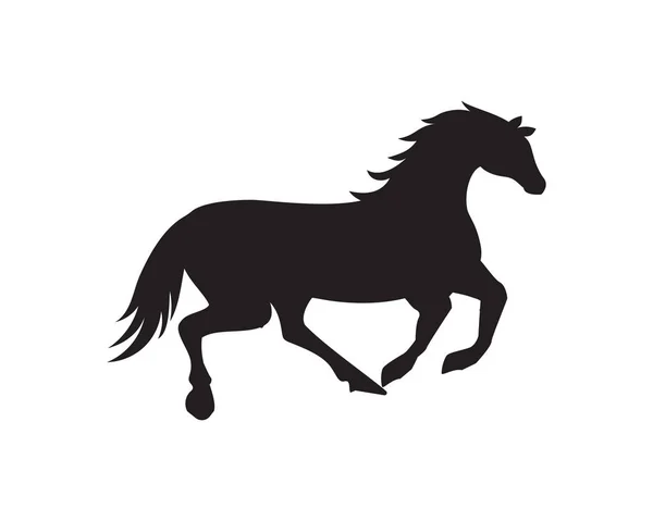 Дизайн Векторной Иконки Логотипом Лошади — стоковый вектор