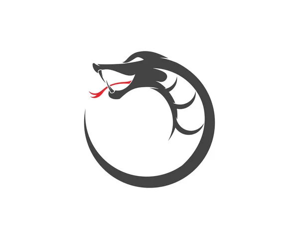 Wektor Wąż Prosta Logo Element Projektu Ikona Niebezpieczeństwo Węża Viper — Wektor stockowy