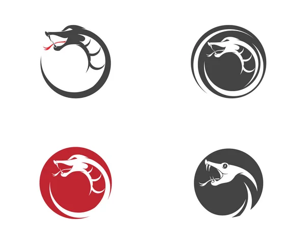 Wektor Wąż Prosta Logo Element Projektu Ikona Niebezpieczeństwo Węża Viper — Wektor stockowy