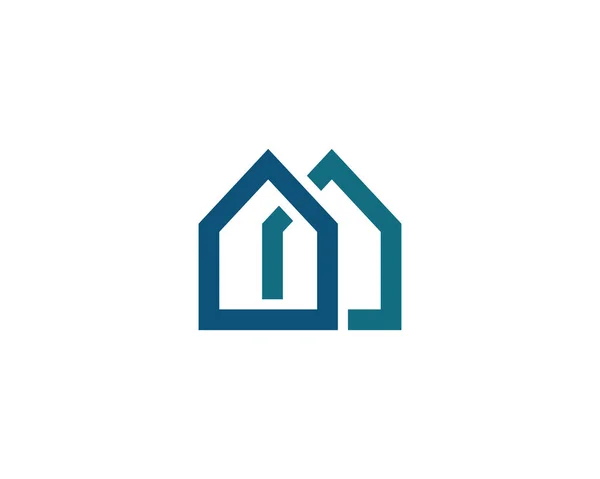 Real Estate Property Construction Logo Design — Stockový vektor