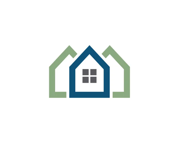 Дизайн Логотипа Недвижимости Недвижимости Строительства — стоковый вектор