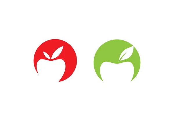 Simbol Desain Gambar Vektor Apple - Stok Vektor