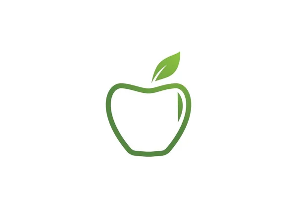 Símbolo Design Ilustração Vetorial Apple — Vetor de Stock