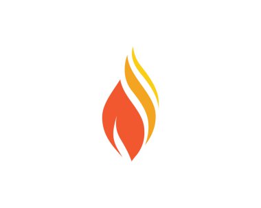Alev ateş etmek vektör çizim tasarım Logo şablonu