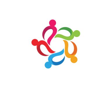 Evlat Edinme ve Toplum Bakımı Logo şablonu vektör simgesi