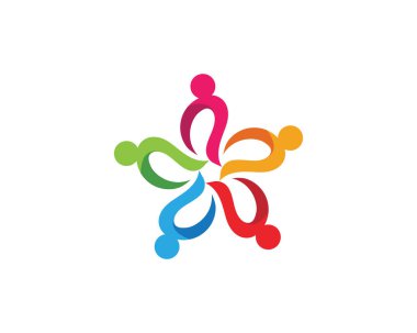 Evlat Edinme ve Toplum Bakımı Logo şablonu vektör simgesi