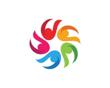 Evlat Edinme ve Toplum Bakımı Logo şablonu vektör simgesi