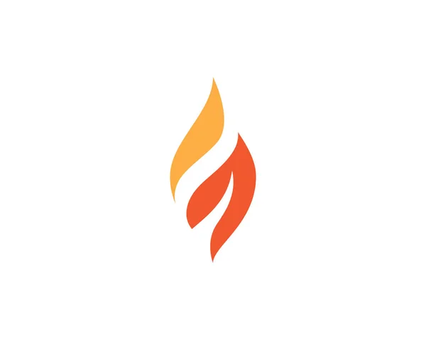 Modèle Illustration Vectorielle Logo Flamme Feu — Image vectorielle