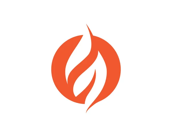 Plamen Ohně Logo Šablona Vektorová Ilustrace Design — Stockový vektor