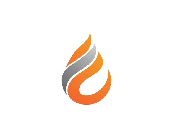 Φλόγα Φωτιά Πρότυπο Λογότυπο Σχεδιασμό Εικονογράφηση Διάνυσμα — Διανυσματικό Αρχείο