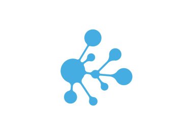 molekül logo vektör şablonu