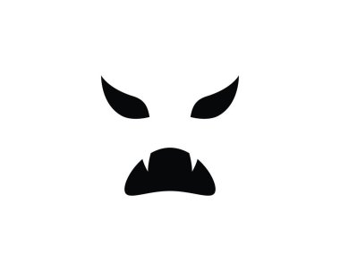 Düz tasarım karakter simgeler vektör çizim hayalet