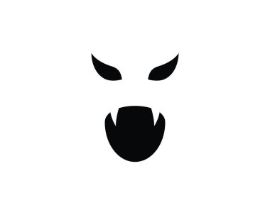 Düz tasarım karakter simgeler vektör çizim hayalet