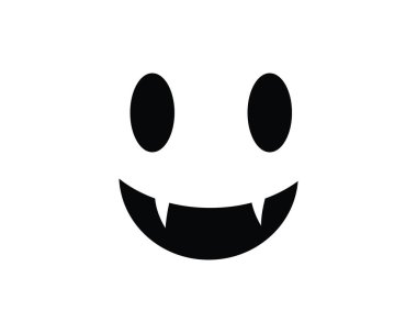 Düz tasarım karakter simgeler vektör çizim hayalet