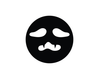 Düz tasarım karakter simgeler vektör çizim hayalet