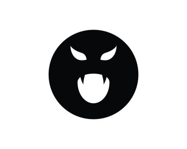 Düz tasarım karakter simgeler vektör çizim hayalet