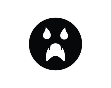 Düz tasarım karakter simgeler vektör çizim hayalet