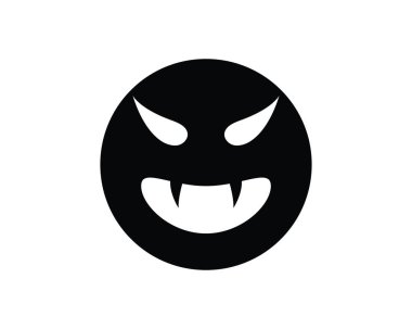 Düz tasarım karakter simgeler vektör çizim hayalet