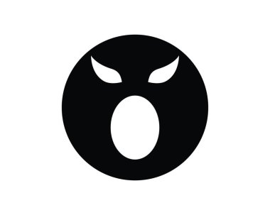 Düz tasarım karakter simgeler vektör çizim hayalet