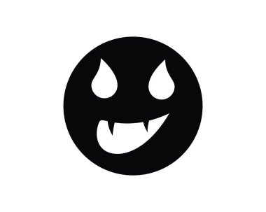 Düz tasarım karakter simgeler vektör çizim hayalet